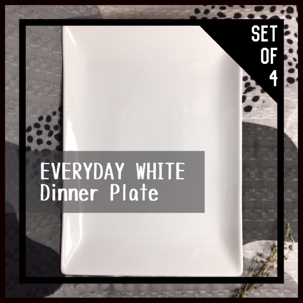 EVERYDAY WHITE | Dinner Plate Set (Set of4)